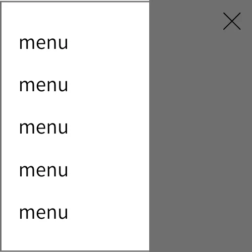 ハンバーガーメニュー